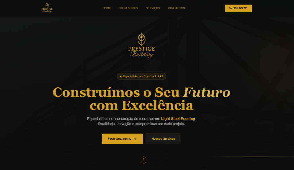 Prestige Building Website